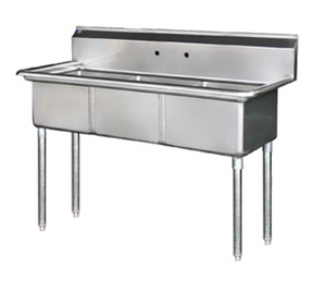 BS3-18-12/N | 60' | Sink, (3) Three Compartment BS3-18-12/N | 60' | Sink, (3) Three Compartment