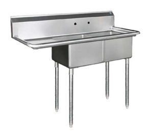 BS2-18-12/L | 57' | Sink, (2) Two Compartment BS2-18-12/L | 57' | Sink, (2) Two Compartment
