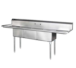 BS3-24-14/2D | 120' | Sink, (3) Three Compartment BS3-24-14/2D | 120' | Sink, (3) Three Compartment