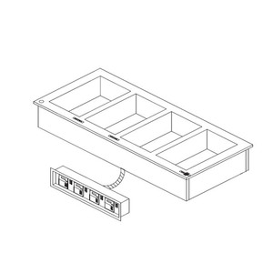 N8745-DESP | 45' | Hot Food Well Unit, Drop-In, Electric N8745-DESP | 45' | Hot Food Well Unit, Drop-In, Electric
