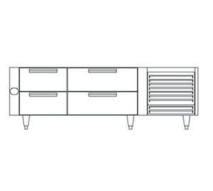 UN17FC48 | 48' | Equipment Stand, Freezer Base UN17FC48 | 48' | Equipment Stand, Freezer Base