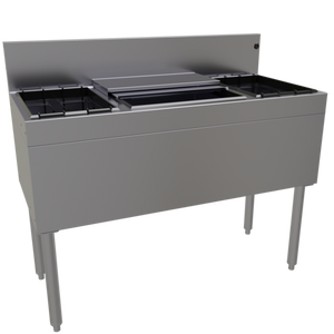 CBA-42 | 42' | Underbar Ice Bin/Cocktail Station, Bottle Well Bin