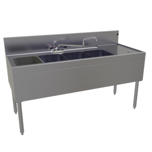 FSB-60L-S | 60' | Underbar Sink Units FSB-60L-S | 60' | Underbar Sink Units