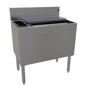 CBA-30L3-CP10-ED | 30' | Underbar Ice Bin/Cocktail Station, Bottle Well Bin CBA-30L3-CP10-ED | 30' | Underbar Ice Bin/Cocktail Station, Bottle Well Bin