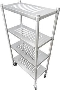 ES-2424-4L | 24' | Shelving Unit, Louvered Slotted ES-2424-4L | 24' | Shelving Unit, Louvered Slotted