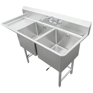 SCS-26-2020-30L | 74' | Sink, (2) Two Compartment SCS-26-2020-30L | 74' | Sink, (2) Two Compartment
