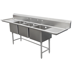 SCS-34-1620-36RL | 125' | Sink, (3) Three Compartment SCS-34-1620-36RL | 125' | Sink, (3) Three Compartment
