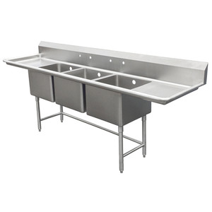 SCS-36-1620-18RL | 89' | Sink, (3) Three Compartment SCS-36-1620-18RL | 89' | Sink, (3) Three Compartment