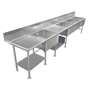 SCS-44-1620-18L | 92' | Sink, (4) Four Compartment SCS-44-1620-18L | 92' | Sink, (4) Four Compartment