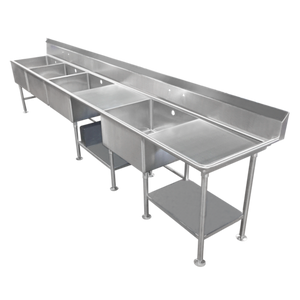SCS-44-2424-36R | 142' | Sink, (4) Four Compartment SCS-44-2424-36R | 142' | Sink, (4) Four Compartment