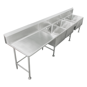 SCS-34-2028-30L | 95' | Sink, (3) Three Compartment
