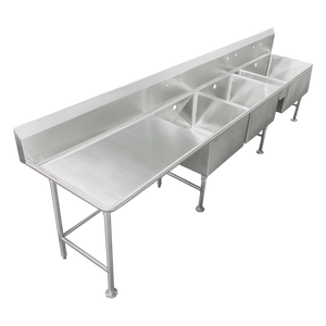 SCS-34-2028-24L | 89' | Sink, (3) Three Compartment SCS-34-2028-24L | 89' | Sink, (3) Three Compartment