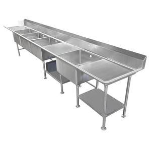 SCS-46-2020-30RL | 149' | Sink, (4) Four Compartment SCS-46-2020-30RL | 149' | Sink, (4) Four Compartment