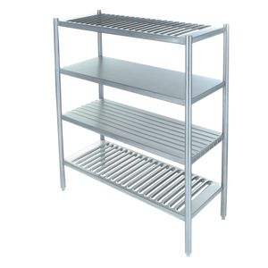 SSS-4221-5L | 42' | Shelving Unit, Louvered Slotted SSS-4221-5L | 42' | Shelving Unit, Louvered Slotted
