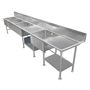 SCS-46-2028-24R | 114' | Sink, (4) Four Compartment SCS-46-2028-24R | 114' | Sink, (4) Four Compartment