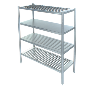 SSS-6027-5L | 60' | Shelving Unit, Louvered Slotted SSS-6027-5L | 60' | Shelving Unit, Louvered Slotted