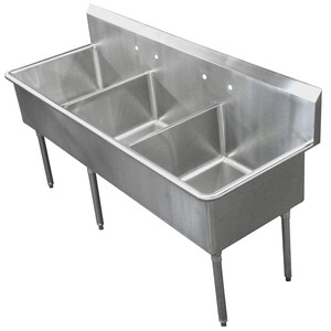 SCS-36-2424 | 77' | Sink, (3) Three Compartment SCS-36-2424 | 77' | Sink, (3) Three Compartment