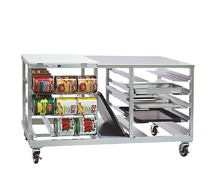 99135 | 0' | Pan Rack with Work Top, Mobile 99135 | 0' | Pan Rack with Work Top, Mobile