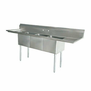 43763 | 90' | Sink, (3) Three Compartment 43763 | 90' | Sink, (3) Three Compartment