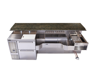 PTE68-A | 68' | Underbar Ice Bin/Cocktail Station, Sink Combo PTE68-A | 68' | Underbar Ice Bin/Cocktail Station, Sink Combo