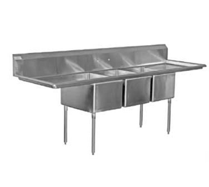 3CWPH20282-30 | 124' | Sink, (3) Three Compartment 3CWPH20282-30 | 124' | Sink, (3) Three Compartment