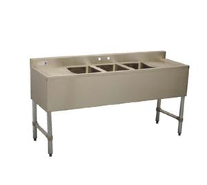 BAR3B48-L-CWP | 48' | Underbar Sink Units BAR3B48-L-CWP | 48' | Underbar Sink Units