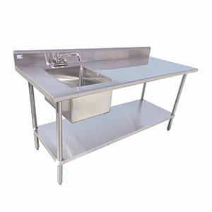 TSF-3060-L | 60' | Work Table, with Prep Sink(s) TSF-3060-L | 60' | Work Table, with Prep Sink(s)