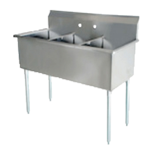 BS3-1221 | 39' | Sink, (3) Three Compartment BS3-1221 | 39' | Sink, (3) Three Compartment