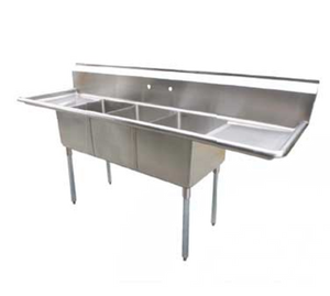 D3CWP18182-18 | 90' | Sink, (3) Three Compartment