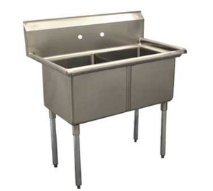 E2CWP1818 | 41' | Sink, (2) Two Compartment E2CWP1818 | 41' | Sink, (2) Two Compartment