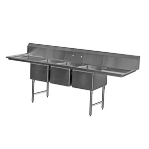 E3CWP1824 | 59' | Sink, (3) Three Compartment E3CWP1824 | 59' | Sink, (3) Three Compartment