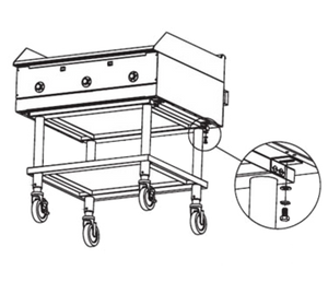 HDCS-48 | 48' | Equipment Stand, for Countertop Cooking HDCS-48 | 48' | Equipment Stand, for Countertop Cooking