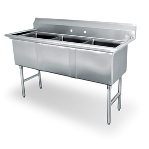 SWS3C101410-318 | 19' | Sink, (3) Three Compartment SWS3C101410-318 | 19' | Sink, (3) Three Compartment