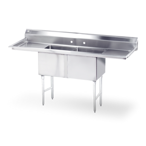 SWS2C162012-18LR-318 | 25' | Sink, (2) Two Compartment SWS2C162012-18LR-318 | 25' | Sink, (2) Two Compartment