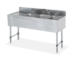 SWBAR3B48-L | 48' | Underbar Sink Units SWBAR3B48-L | 48' | Underbar Sink Units
