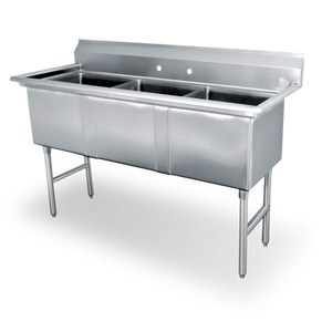 SWS3C162012-318 | 25' | Sink, (3) Three Compartment SWS3C162012-318 | 25' | Sink, (3) Three Compartment