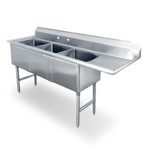 SWS3C162012-24R-318 | 25' | Sink, (3) Three Compartment SWS3C162012-24R-318 | 25' | Sink, (3) Three Compartment