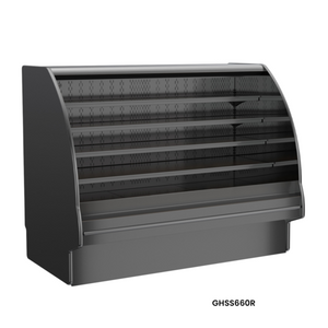 GHSS660R (CURVED) | 73' | Display Case, Refrigerated, Self-Serve