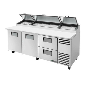 TPP-AT2-93D-2-HC | 93' | Refrigerated Counter, Pizza Prep Table TPP-AT2-93D-2-HC | 93' | Refrigerated Counter, Pizza Prep Table