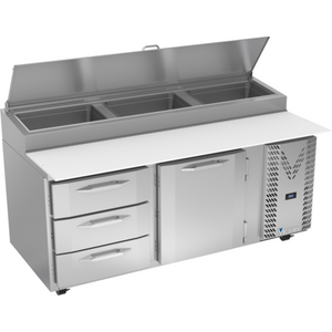 VPPD72HC-3 | 72' | Refrigerated Counter, Pizza Prep Table VPPD72HC-3 | 72' | Refrigerated Counter, Pizza Prep Table