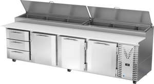 VPPD119HC-3 | 118' | Refrigerated Counter, Pizza Prep Table VPPD119HC-3 | 118' | Refrigerated Counter, Pizza Prep Table