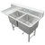 SCS-24-2424-30L | 82' | Sink, (2) Two Compartment