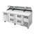 TPP-AT2-93D-4-HC | 93' | Refrigerated Counter, Pizza Prep Table