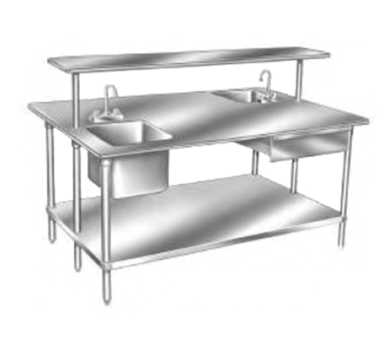 TSS-484 | 48' | Work Table,  40 - 48, Stainless Steel Top