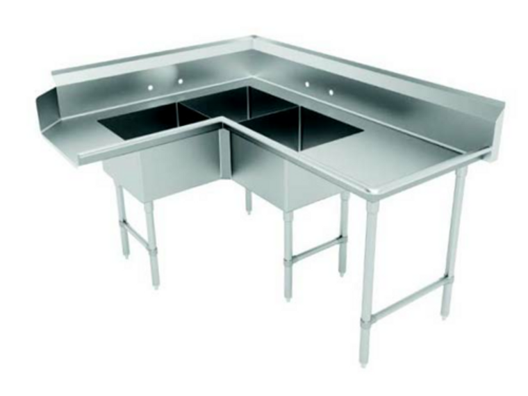 DTC-3-K20-72L | 71' | Dishtable, with Potsinks