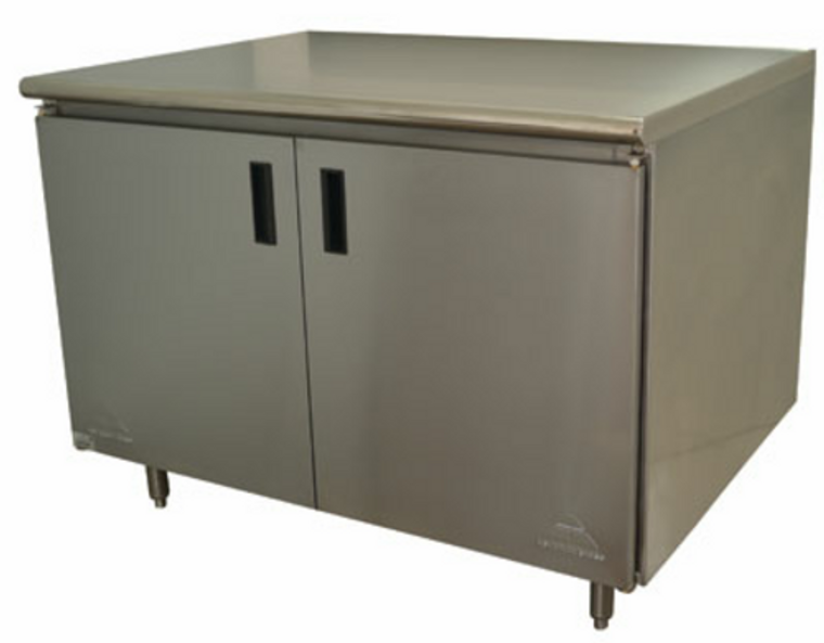 HB-SS-363M | 36' | Work Table, Cabinet Base Hinged Doors