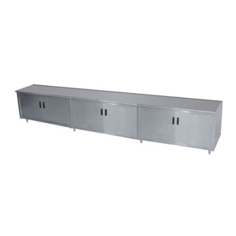 HB-SS-3012M | 144' | Work Table, Cabinet Base Hinged Doors