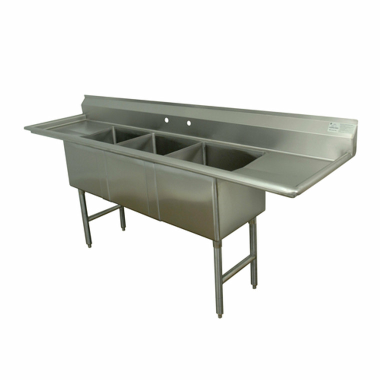 FC-3-1620-24RL | 96' | Sink, (3) Three Compartment