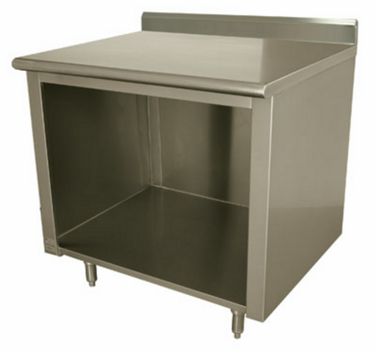EEK-SS-244-X | 48' | Work Table, Cabinet Base Open Front