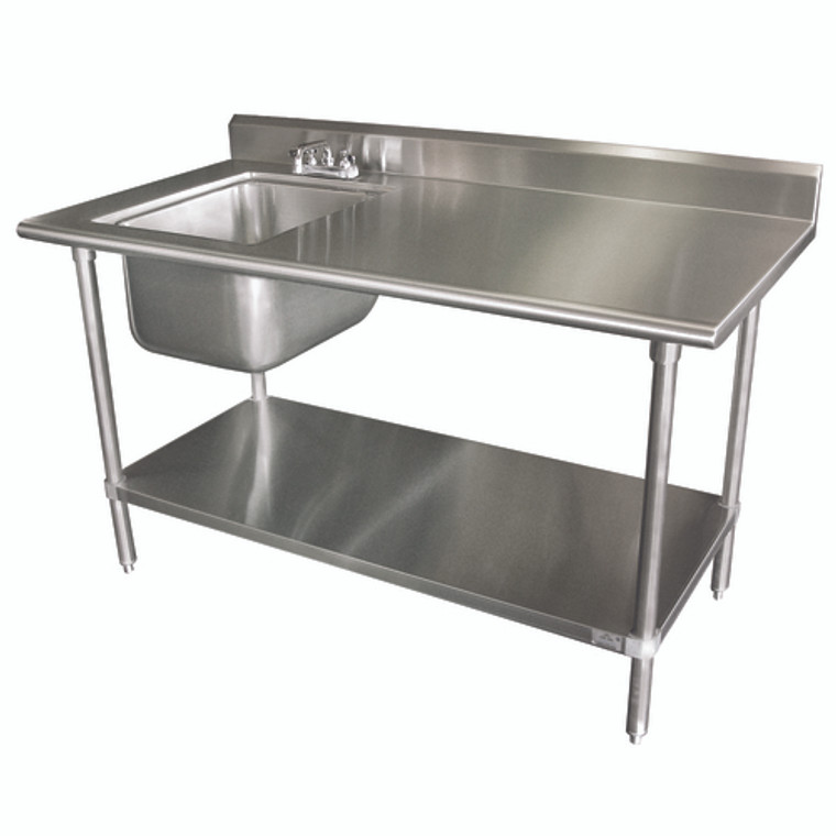 KMS-11B-305L | 60' | Work Table, with Prep Sink(s)